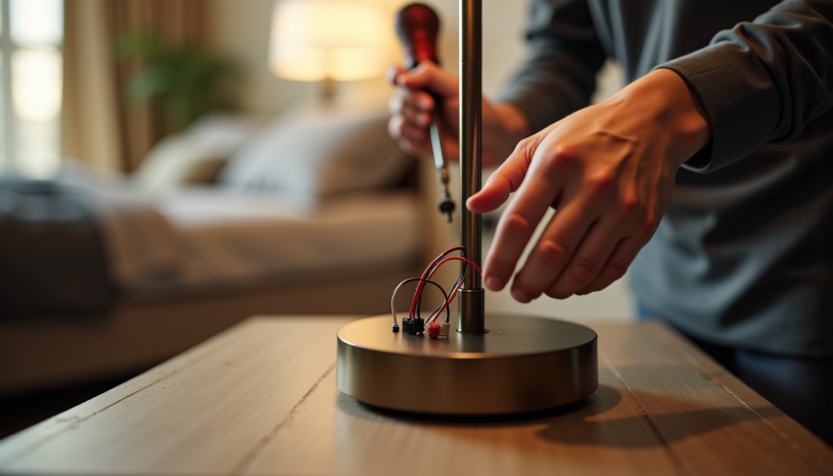 Installer une lampe de chevet : méthode en 5 étapes